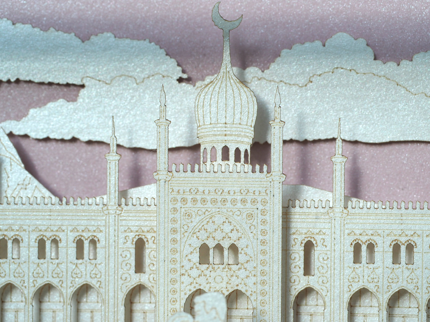 Nimb Hotel Copenhagen Denmark wedding pop up 3d invitation. Paper box folded card