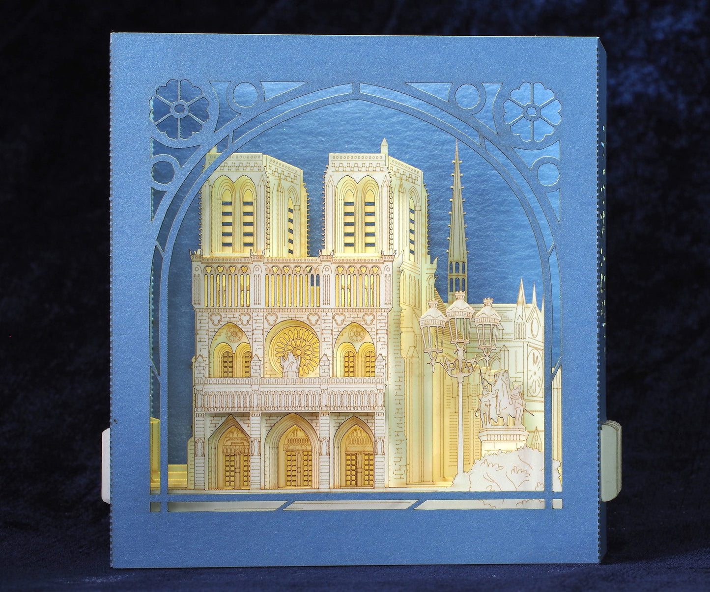 The Cathedral Notre Dame de Paris, Paris, France pop-up card