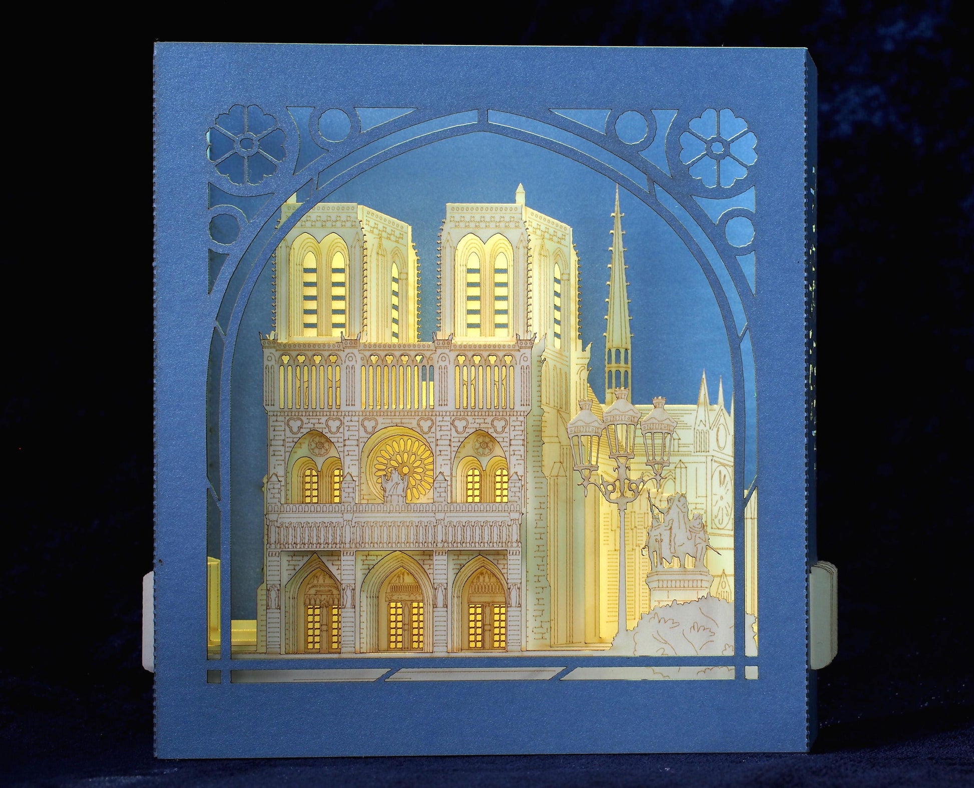 The Cathedral Notre Dame de Paris, Paris, France pop-up card