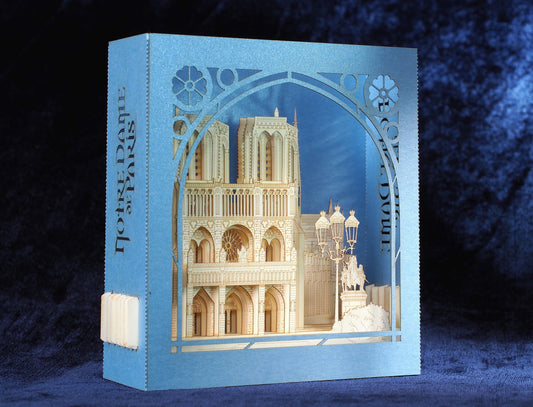 The Cathedral Notre Dame de Paris, Paris, France pop-up card