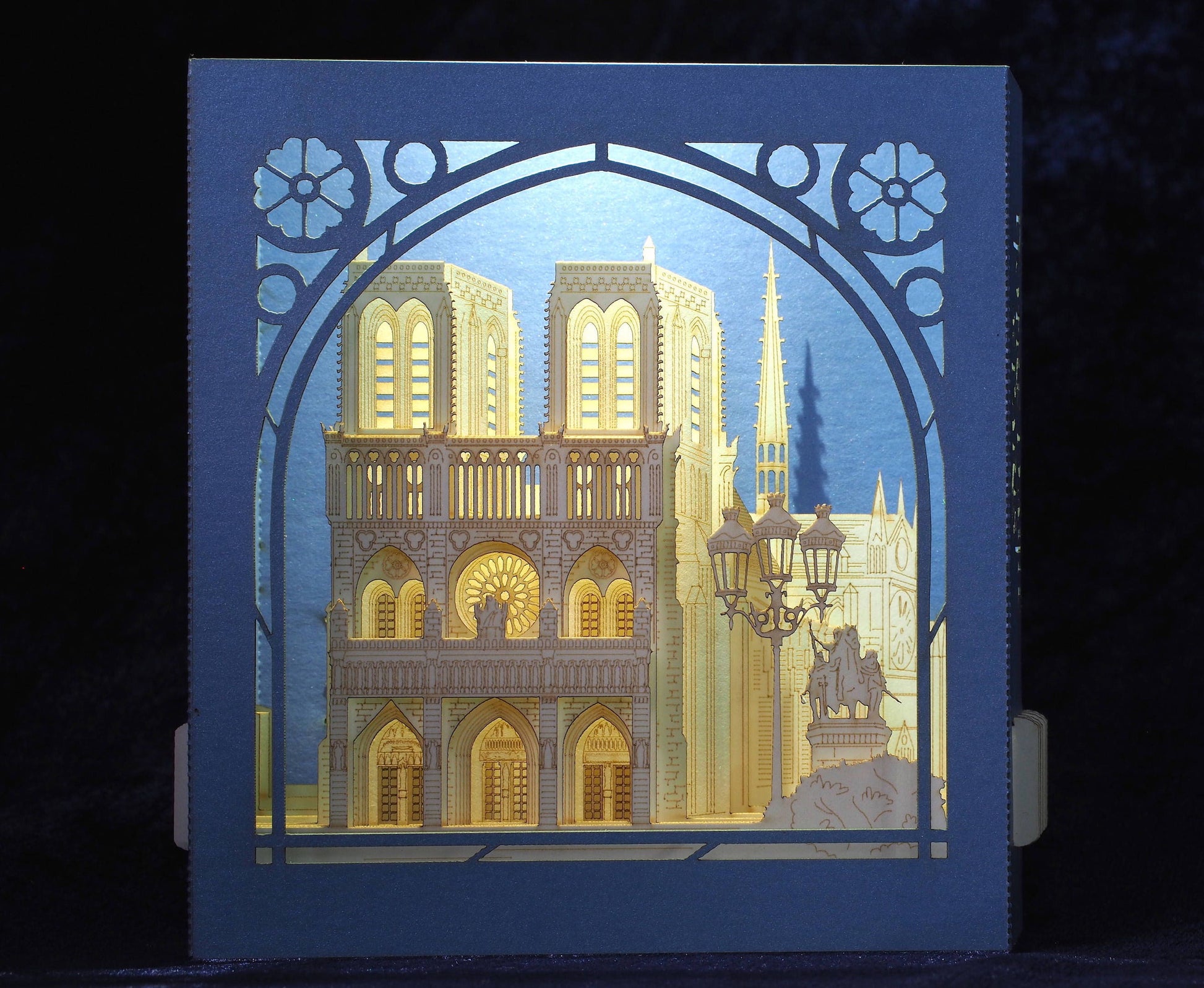 The Cathedral Notre Dame de Paris, Paris, France pop-up card