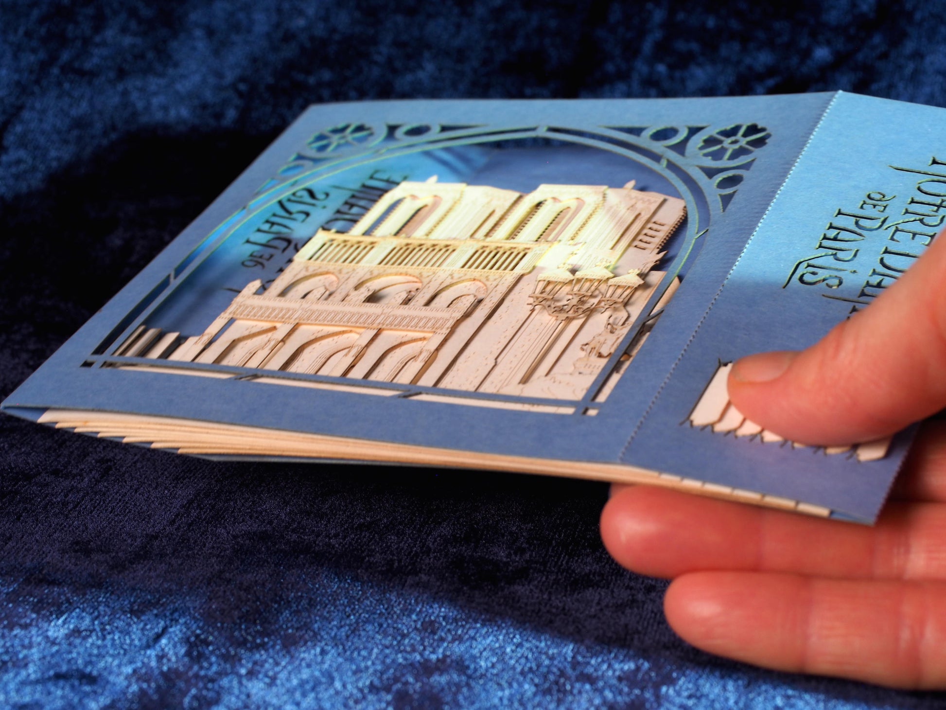 The Cathedral Notre Dame de Paris, Paris, France pop-up card