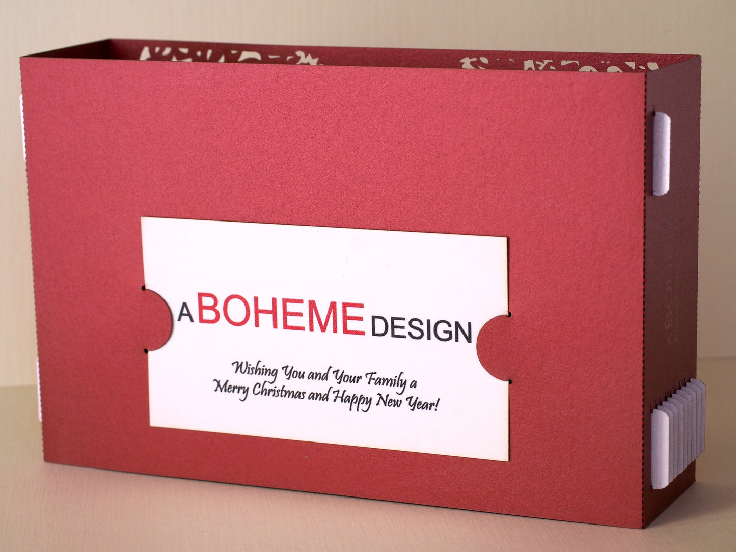 House architecture paper model miniature. Gift company customers. Thank you cards. Pop up card. Custom design. Villa Logo private residence