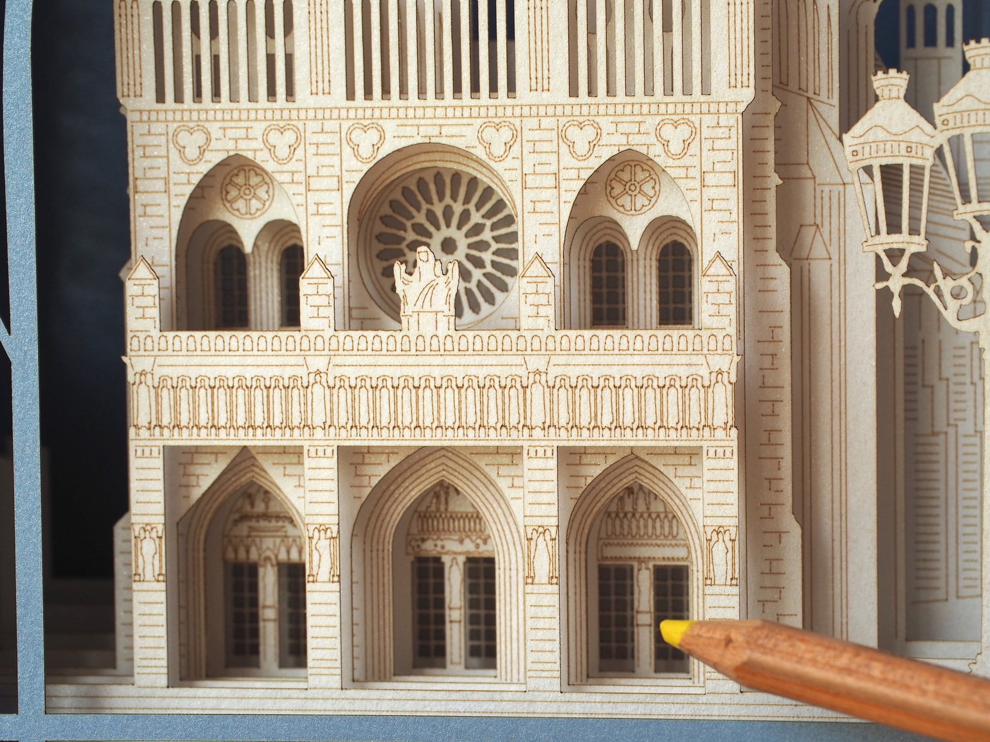 The Cathedral Notre Dame de Paris, Paris, France pop-up card