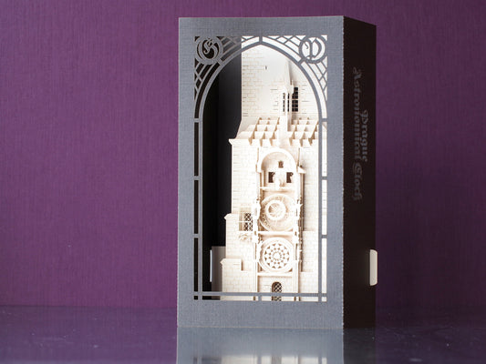 The Astronomical clock Orloj, Prague, Czech Republic pop-up card