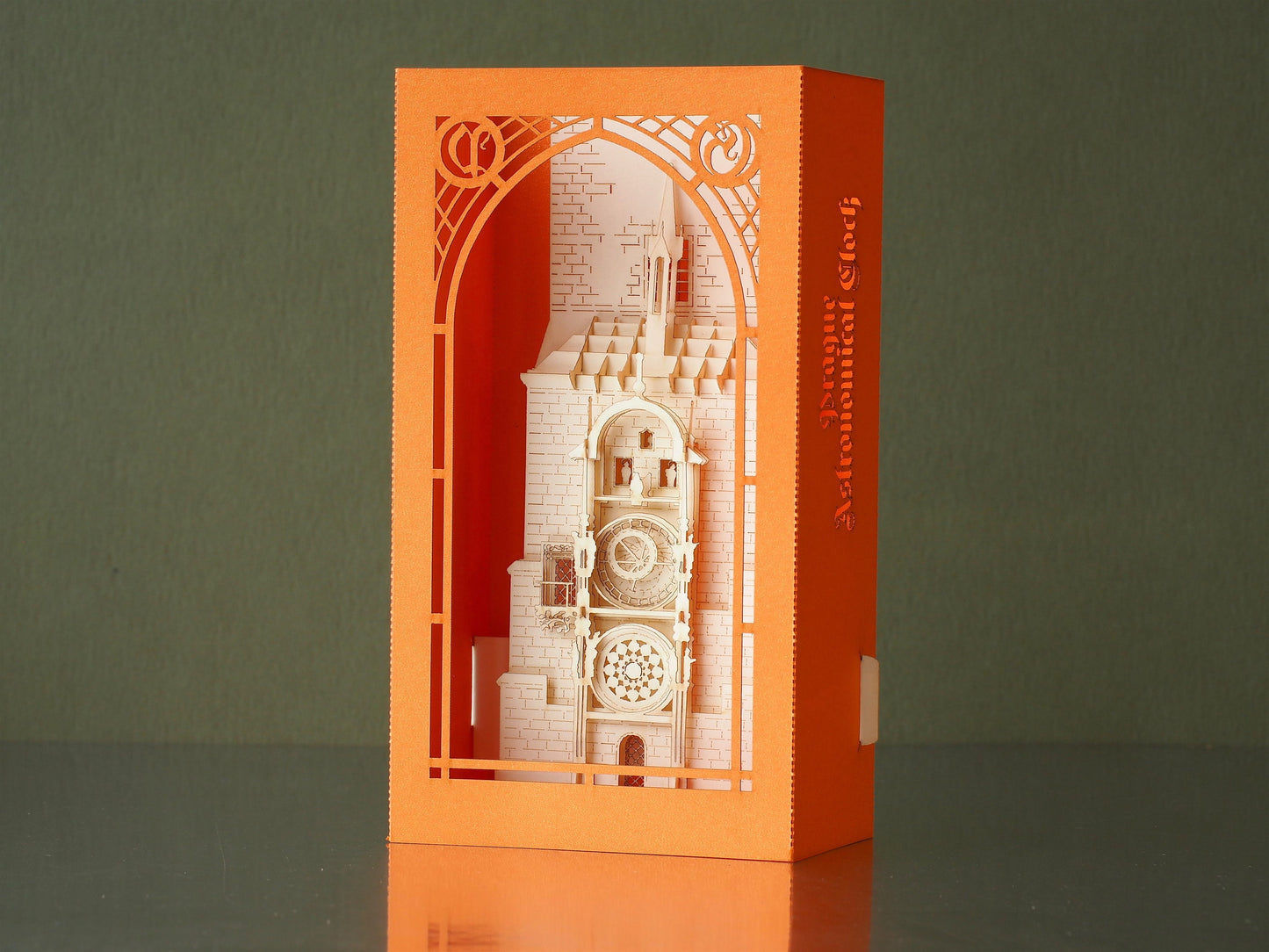 The Astronomical clock Orloj, Prague, Czech Republic pop-up card