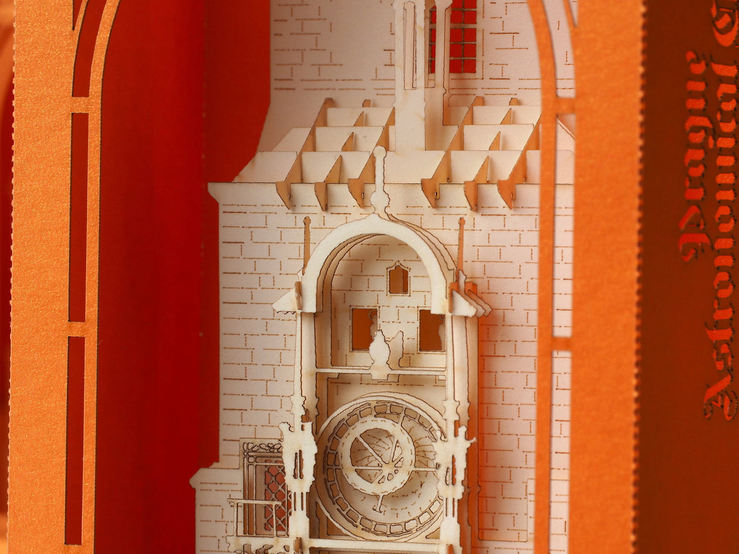 The Astronomical clock Orloj, Prague, Czech Republic pop-up card