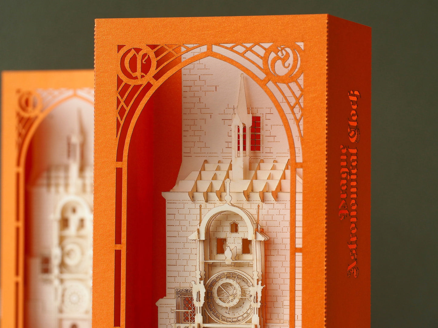 The Astronomical clock Orloj, Prague, Czech Republic pop-up card
