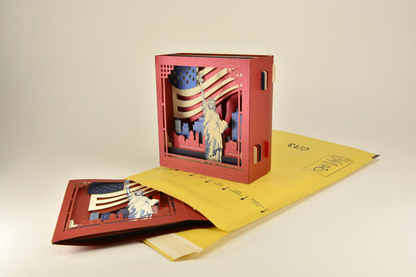 American Gift Desk Calendar pop-up card - ColibriGift