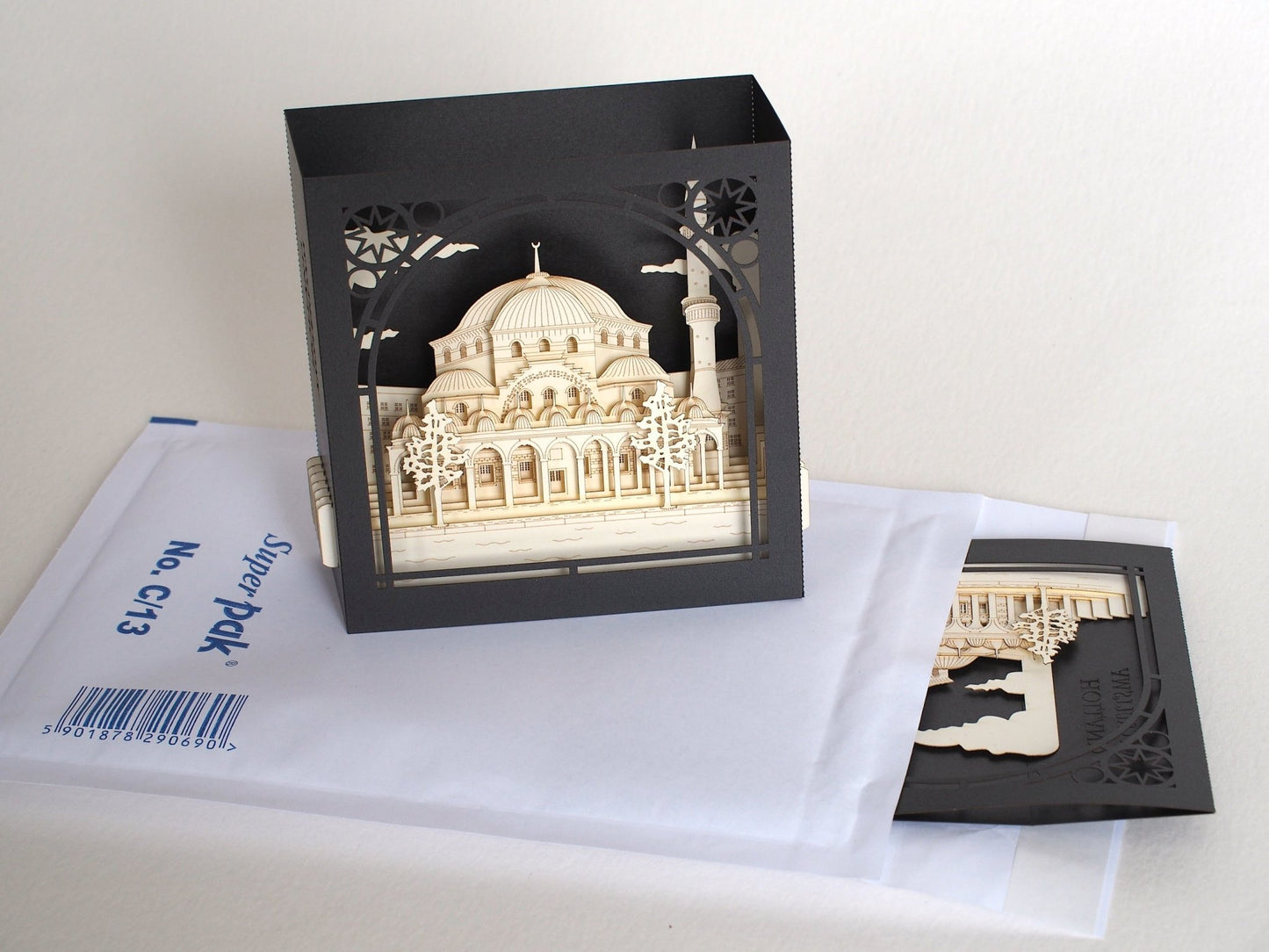 Amsterdam Sophia Westermoskee Ayasofya Camii Western Mosque Netherlands pop-up card - ColibriGift
