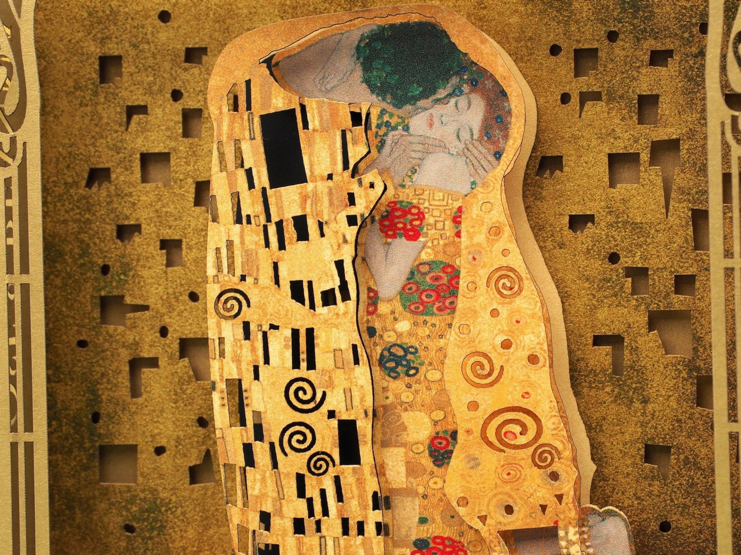 Art Wedding invitations Gustav Klimt pop-up card - ColibriGift