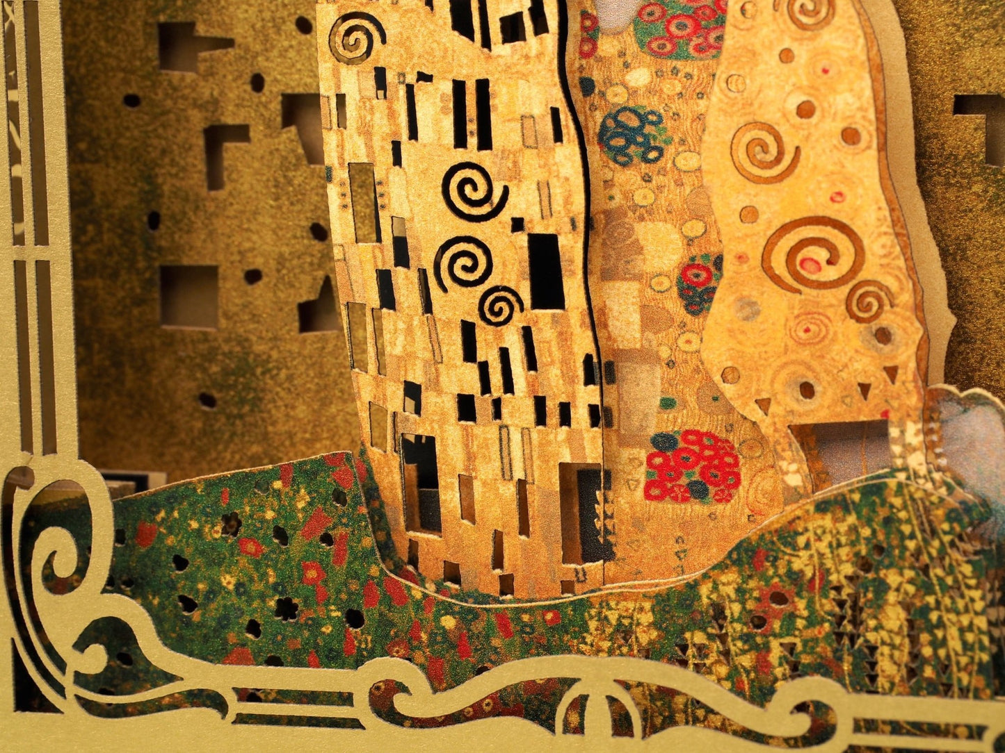 Art Wedding invitations Gustav Klimt pop-up card - ColibriGift