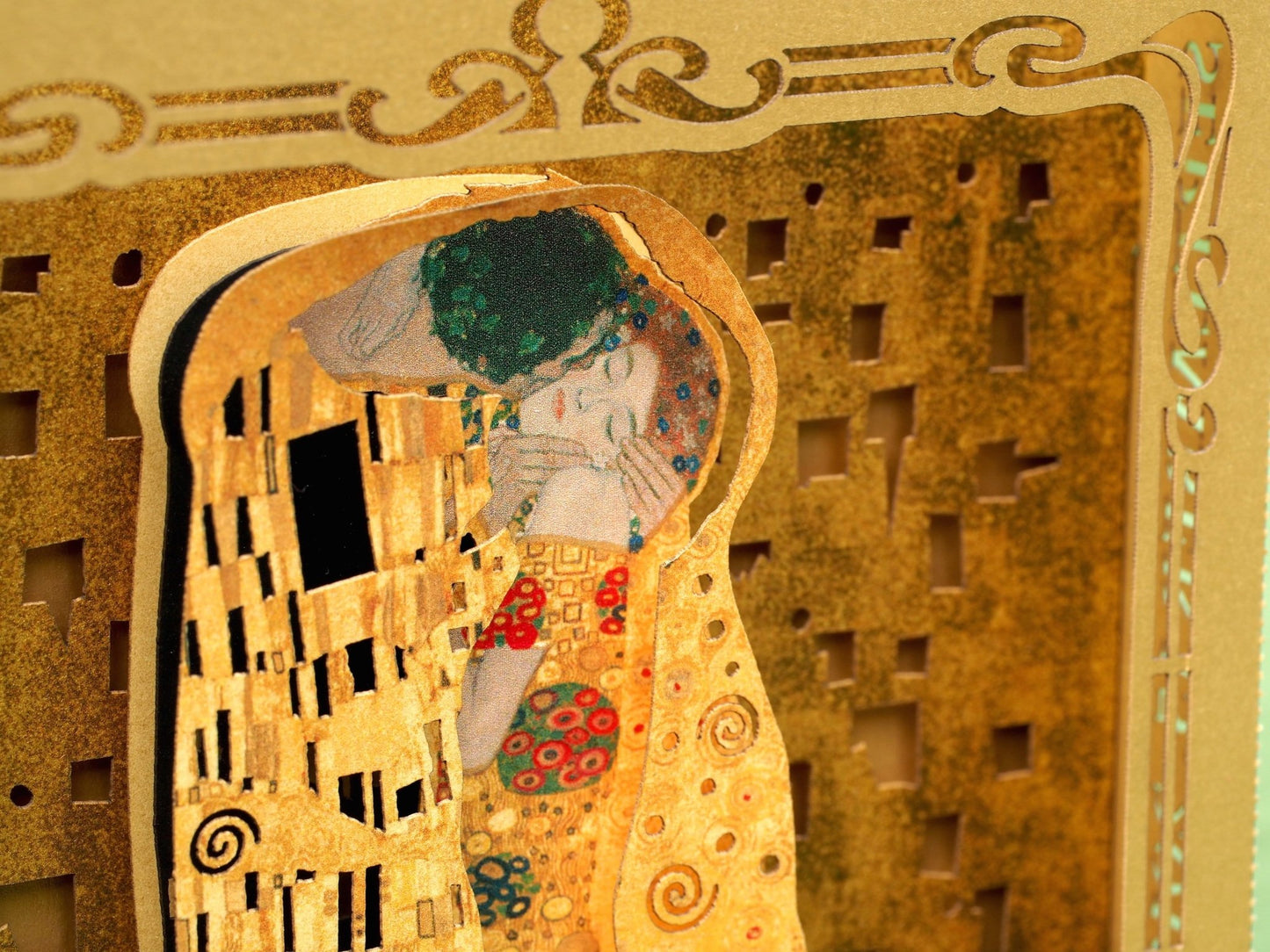 Art Wedding invitations Gustav Klimt pop-up card - ColibriGift