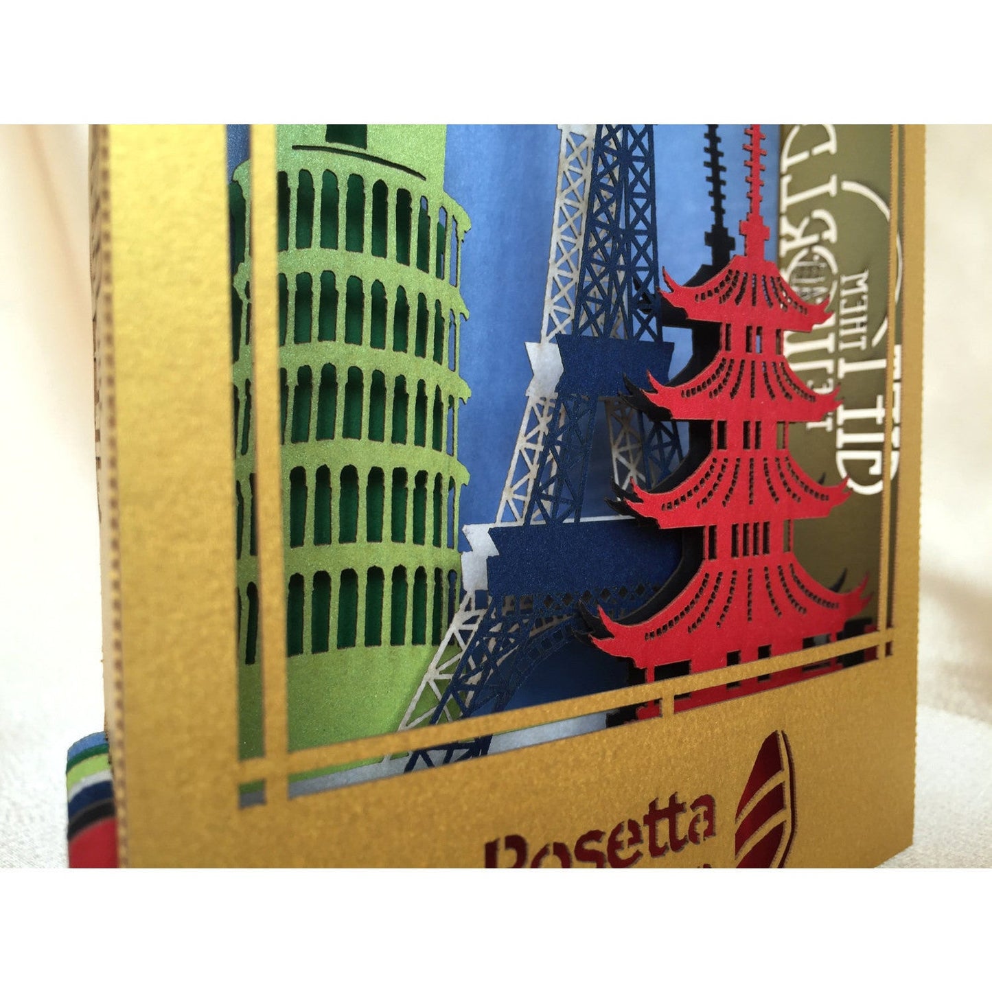 Company Brand identity pop-up card, custom promo card - ColibriGift