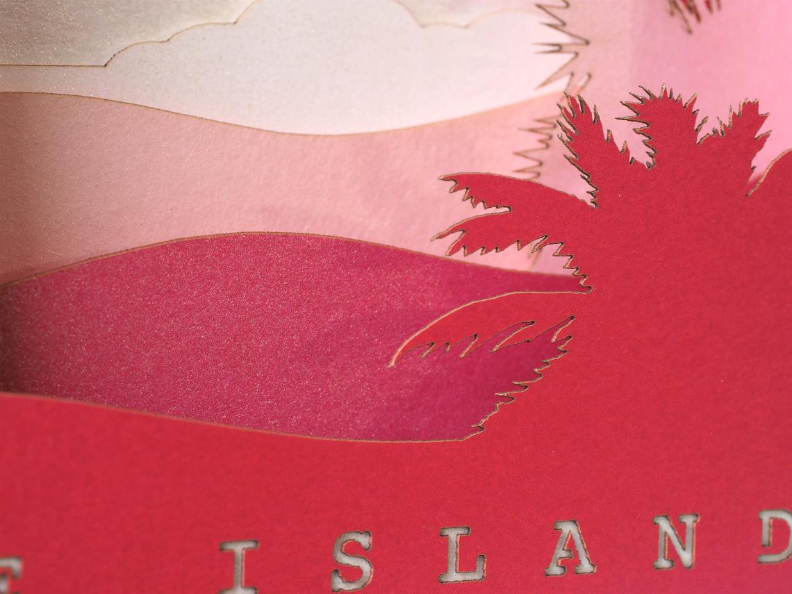 Corporate pop-up card Tybee Island Chatham County, Georgia United States promo card - ColibriGift