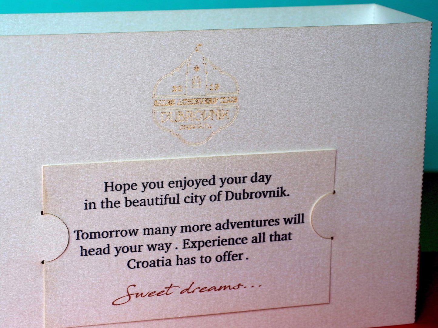 Croatia Dubrovnik Adriatic sea popup card - ColibriGift