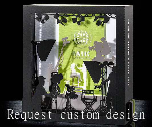 Custom logo invitation design pop-up card - ColibriGift