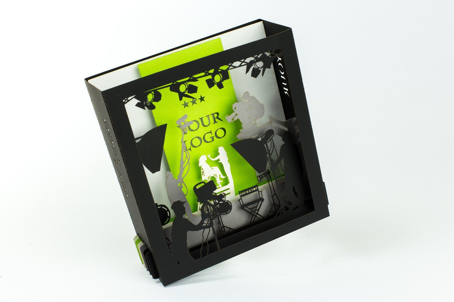 Custom logo invitation design pop-up card - ColibriGift