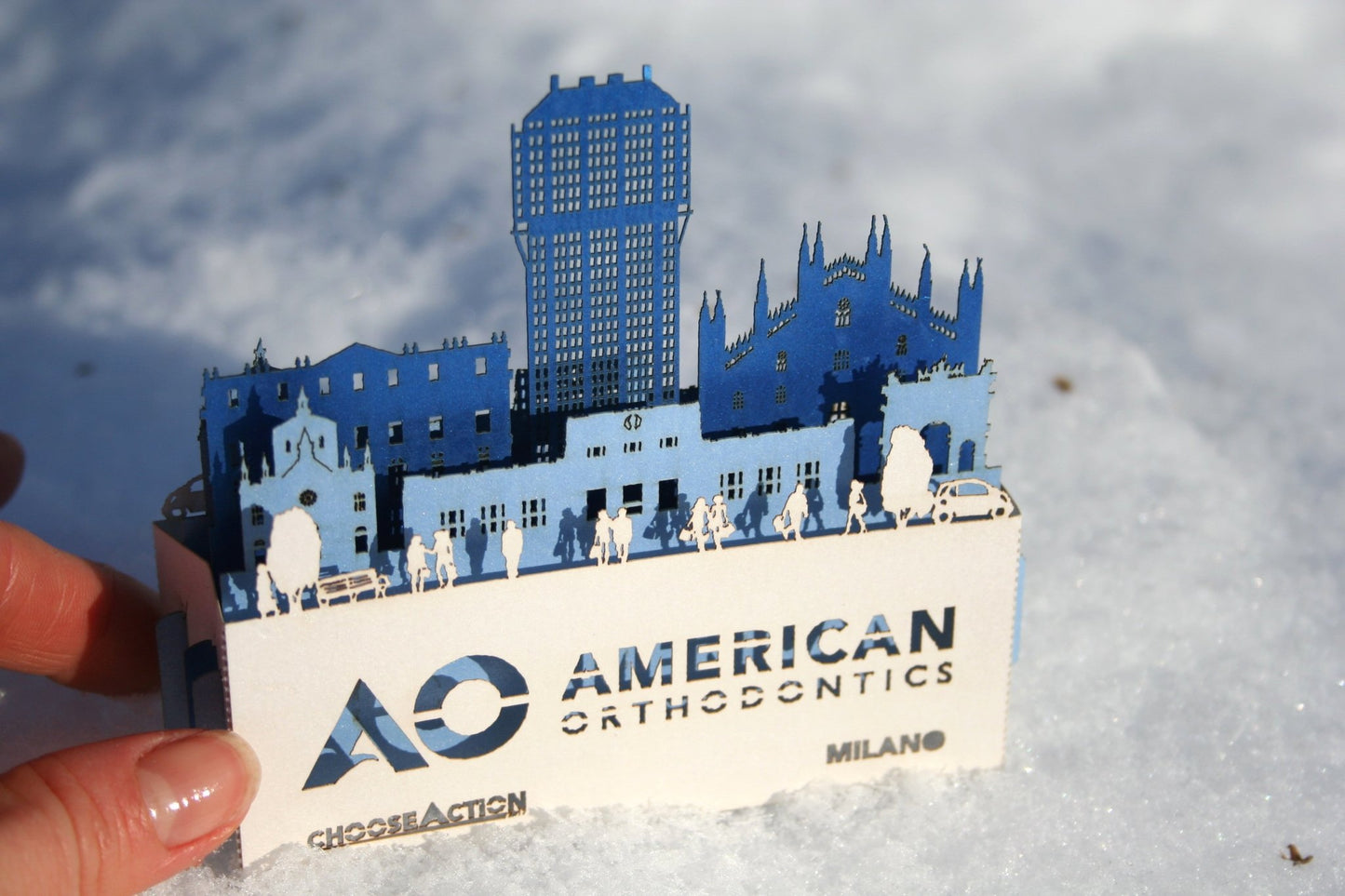 Custom promo pop-up card Company Brand identity - ColibriGift