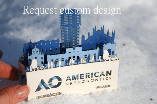 Custom promo pop-up card Company Brand identity - ColibriGift