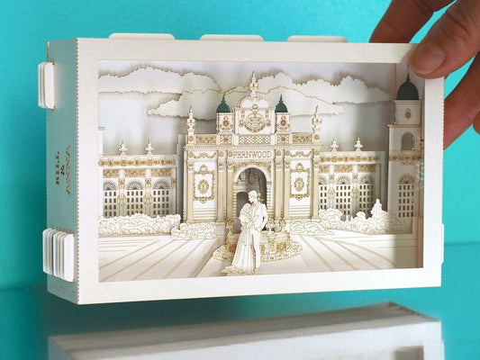 Custom wedding invitation Philippines Fernwood Garden pop-up card - ColibriGift