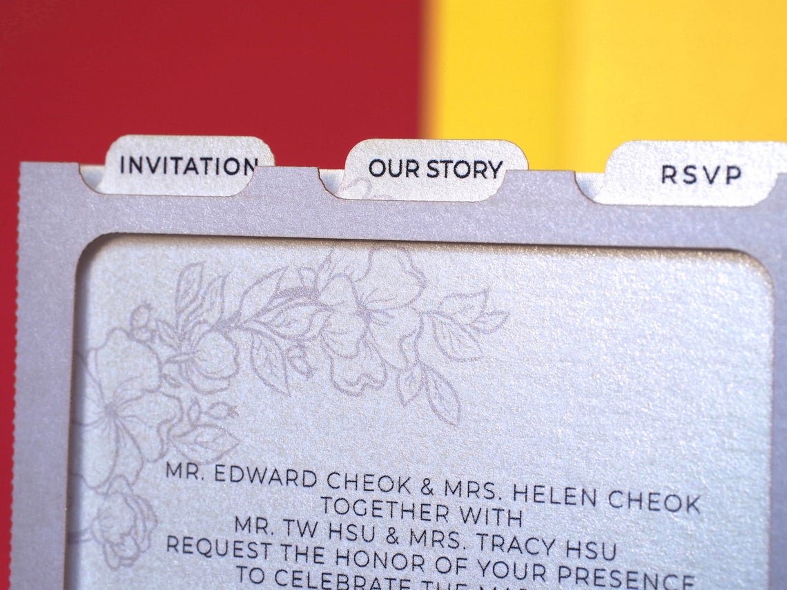 Custom wedding invitation Viansa winery Sonoma Valley pop-up card - ColibriGift
