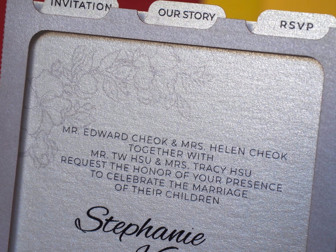 Custom wedding invitation Viansa winery Sonoma Valley pop-up card - ColibriGift