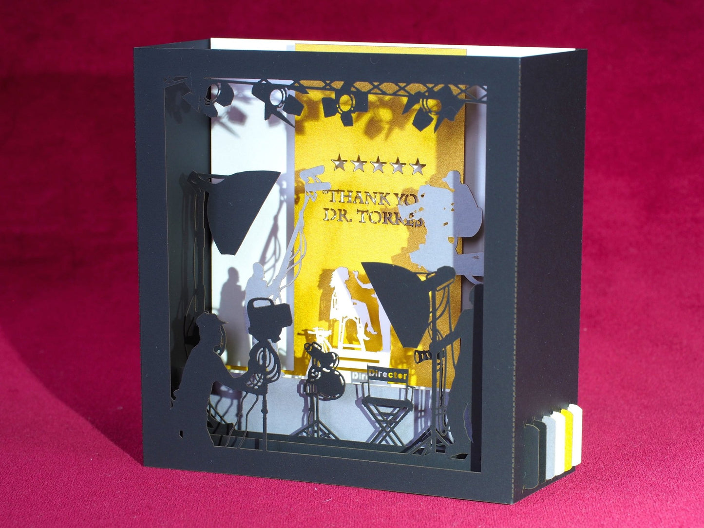Film making themed invitation Cinema styled Gift pop-up card - ColibriGift