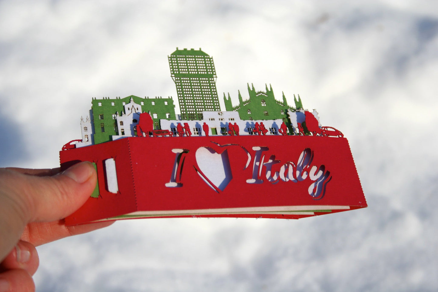 I love Italy Landmark pop-up card - ColibriGift