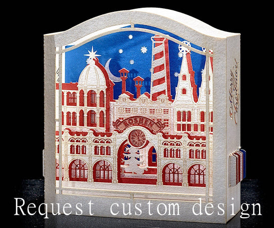 Promo custom Christmas pop-up card - ColibriGift