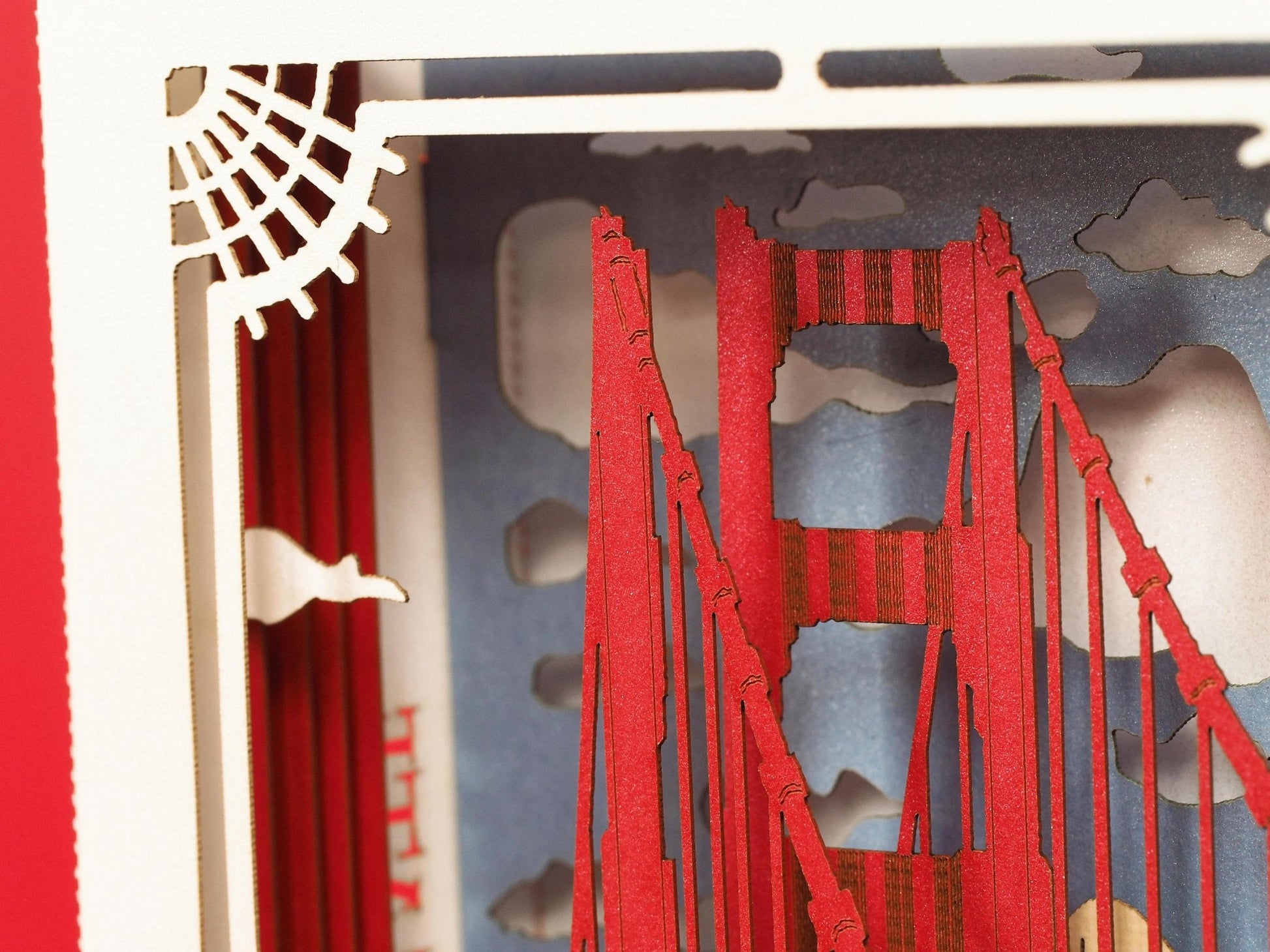 San Francisco, California, USA, Golden Bridge pop-up card - ColibriGift