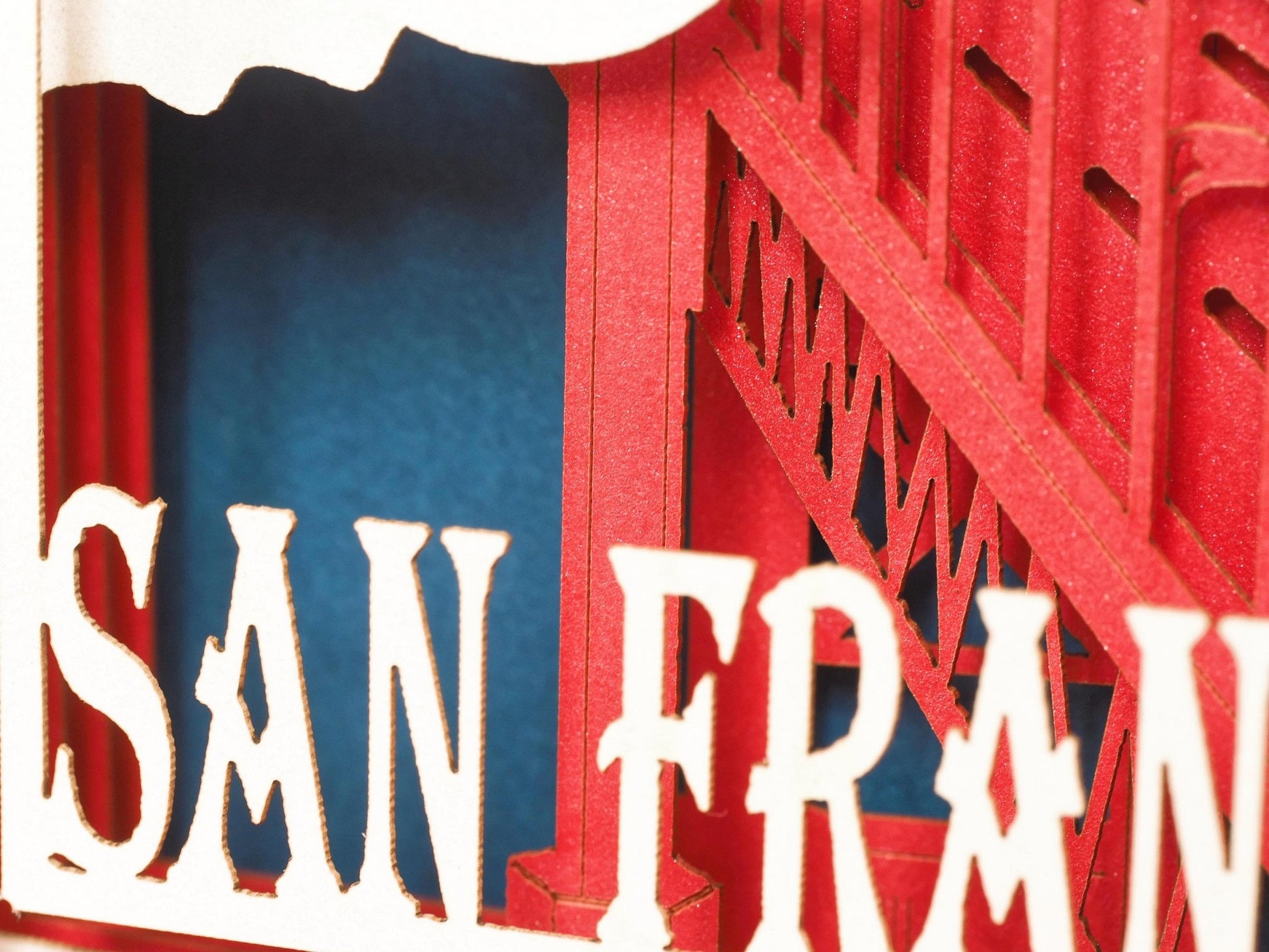 San Francisco, California, USA, Golden Bridge pop-up card - ColibriGift