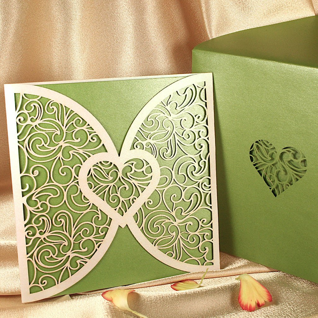Save the Date wedding pop-up cards Heart Love - ColibriGift