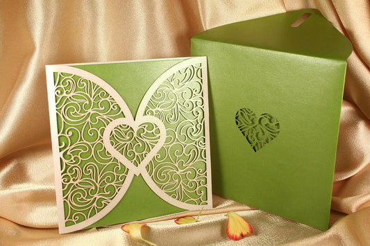 Save the Date wedding pop-up cards Heart Love - ColibriGift