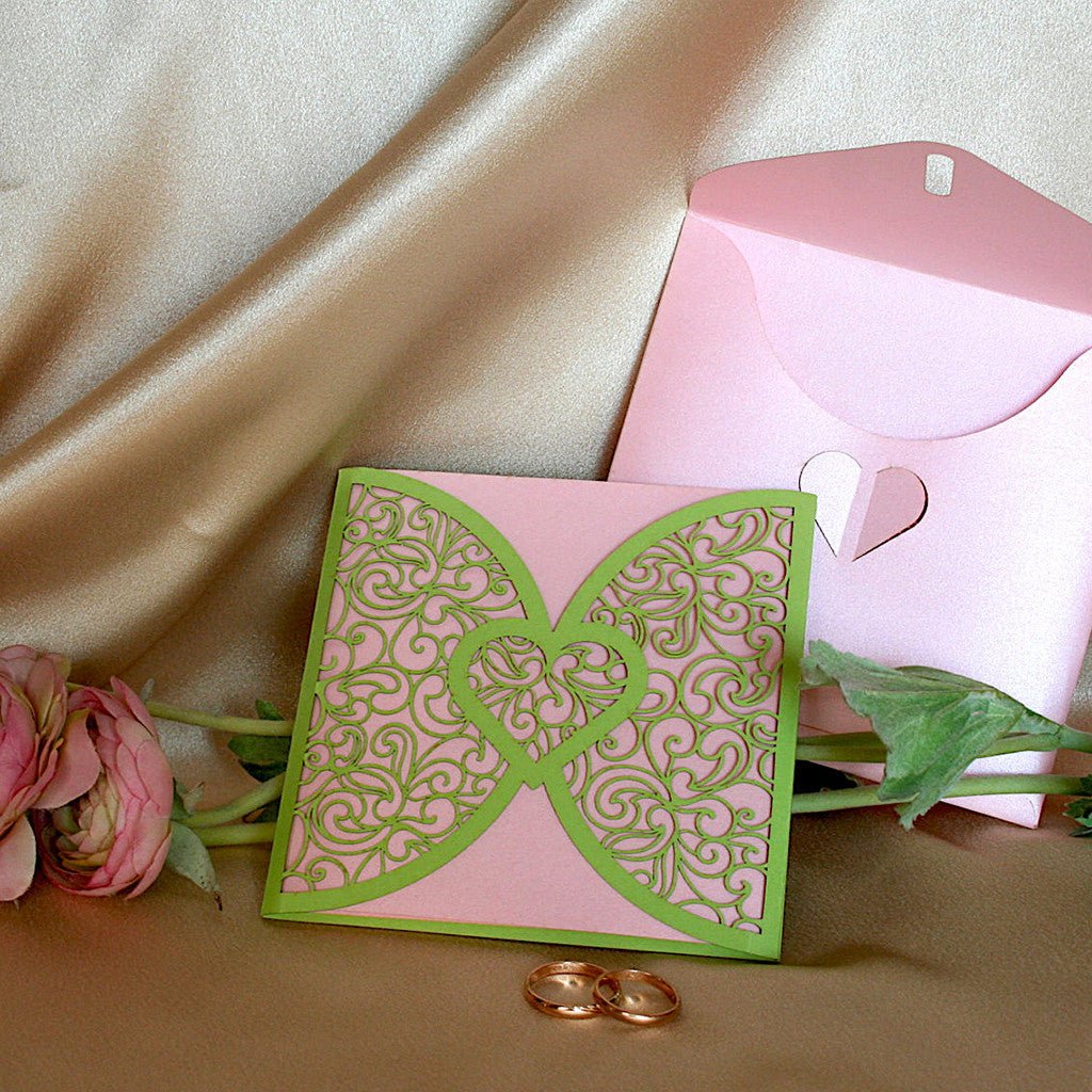 Save the Date wedding pop-up cards Heart Love - ColibriGift