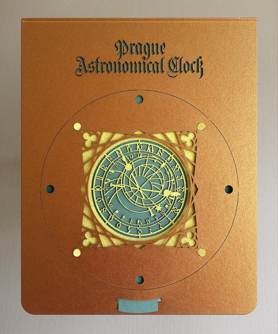 The Astronomical clock Orioj 3D, Prague, Czech Republic pop-up card - ColibriGift
