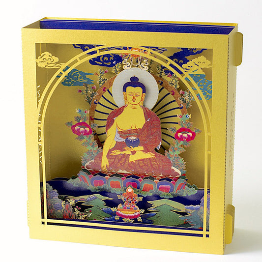 The Buddha statue sculpture pop-up card - ColibriGift
