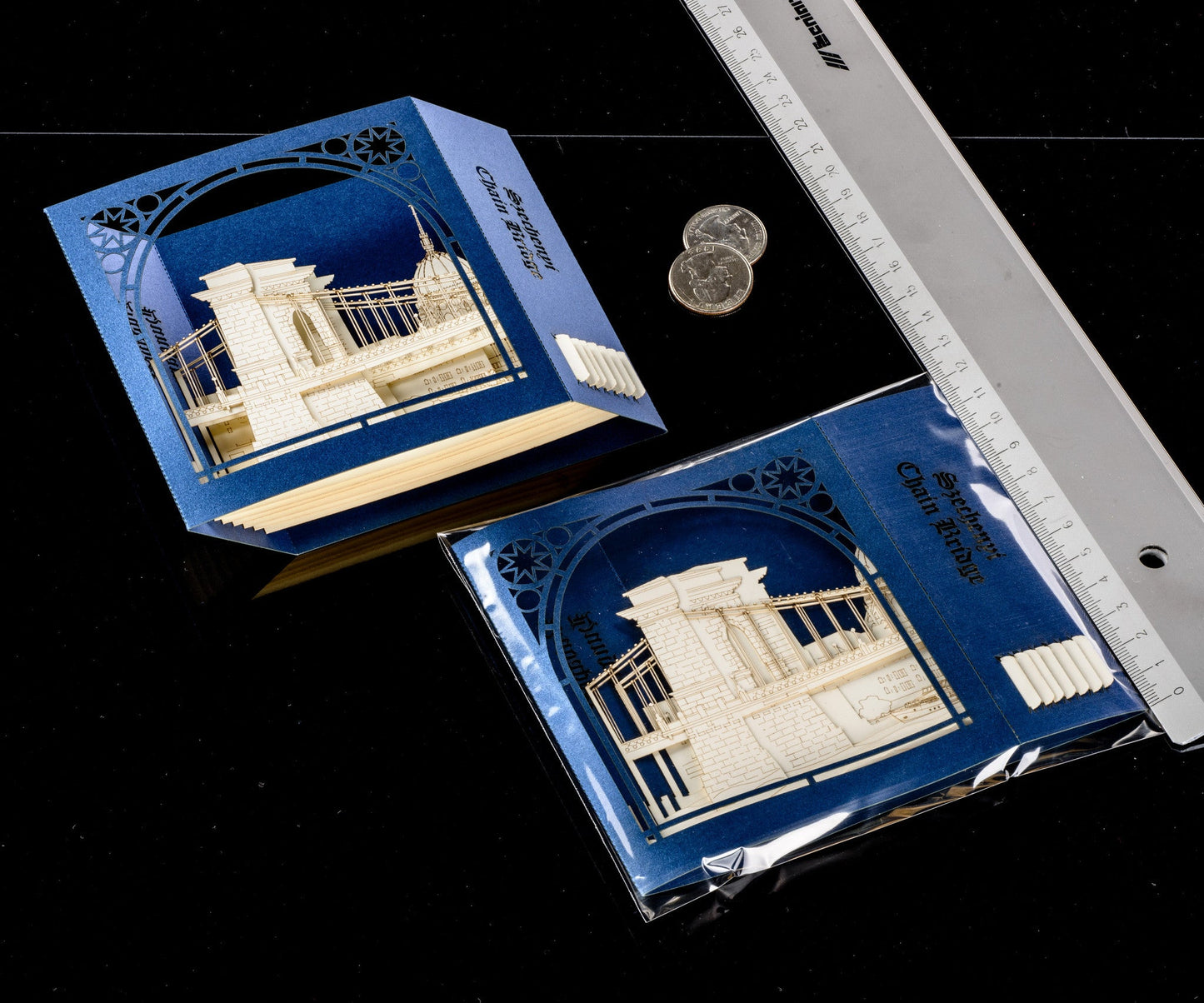 The Chain Bridge, Budapest, Hungary pop-up card - ColibriGift