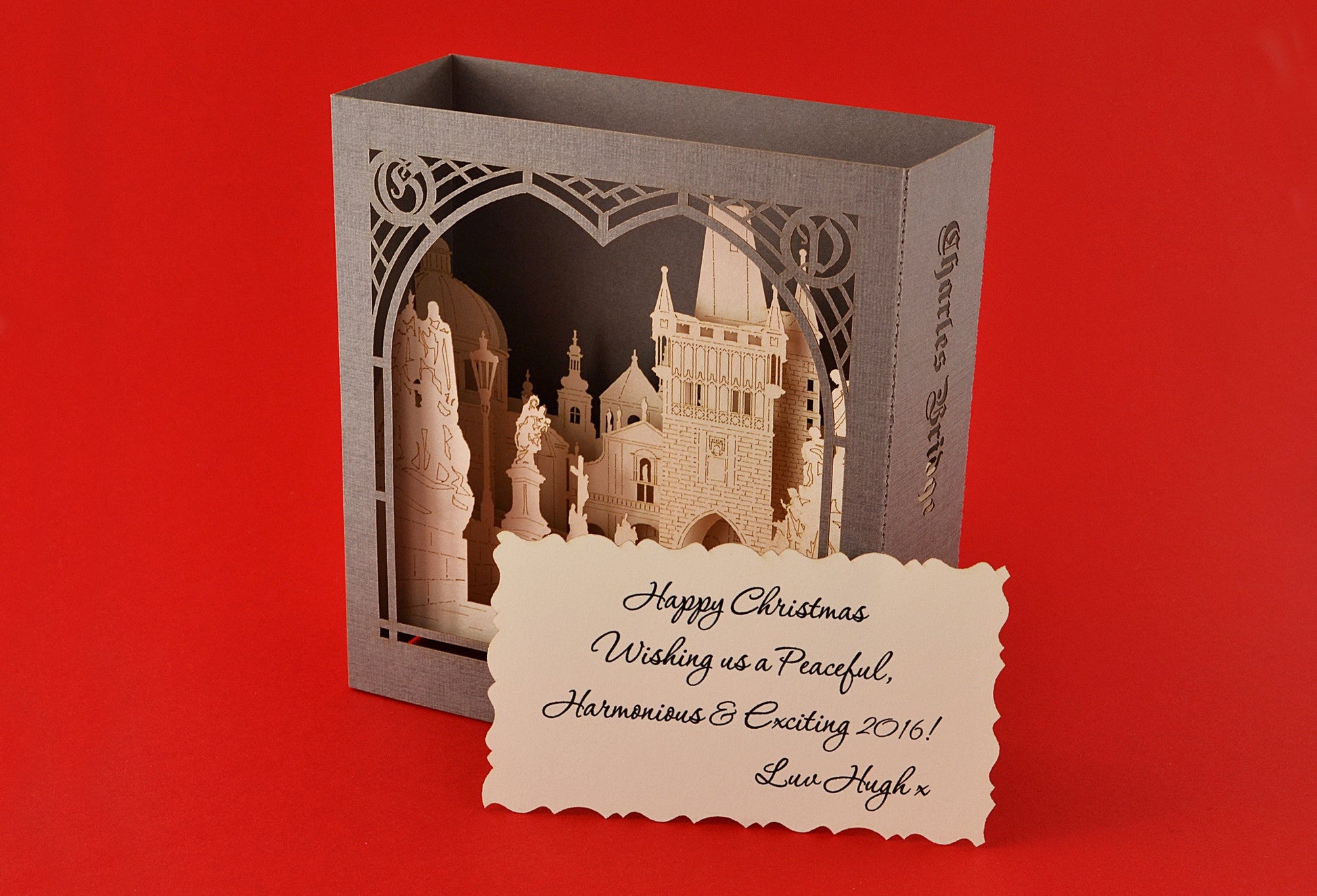 The Charles Bridge, Prague, Czech Republic pop-up card - ColibriGift