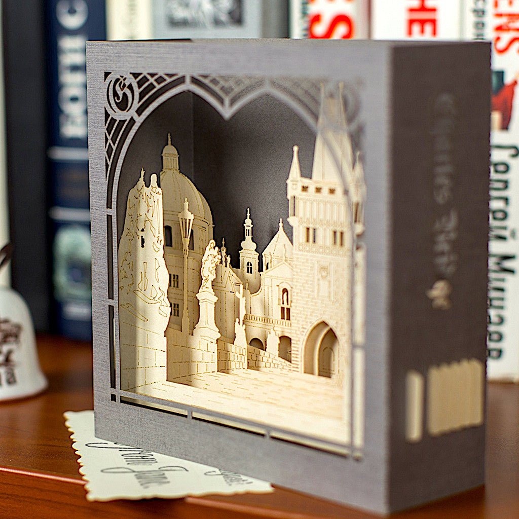 The Charles Bridge, Prague, Czech Republic pop-up card - ColibriGift