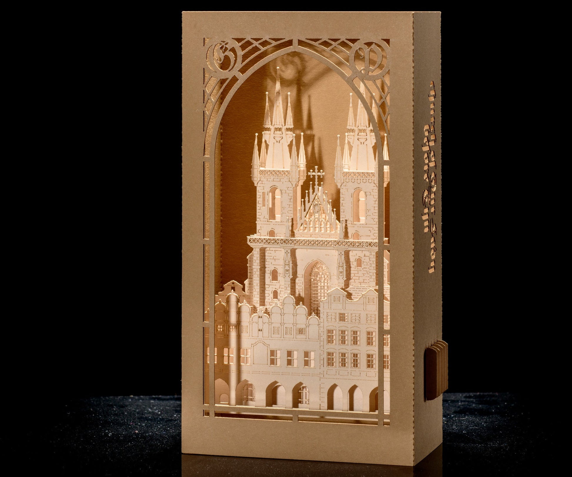 The Church of our Lady before Tyn, Prague, Czech Republic pop-up card - ColibriGift