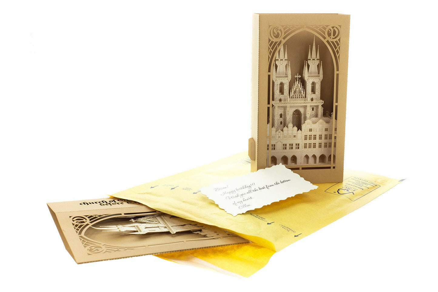 The Church of our Lady before Tyn, Prague, Czech Republic pop-up card - ColibriGift