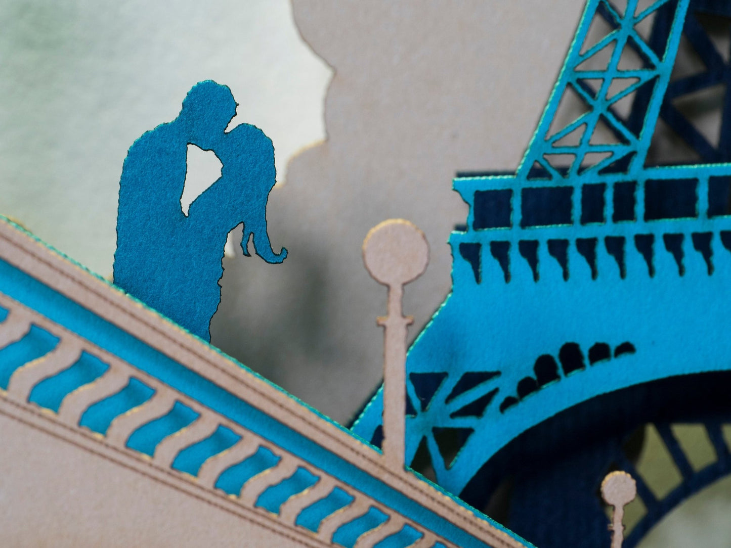 The Eiffel Tower, Paris, France pop-up card - ColibriGift