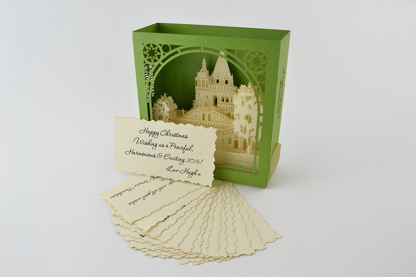 The Fisherman's Bastion, Budapest, Hungary pop-up card - ColibriGift