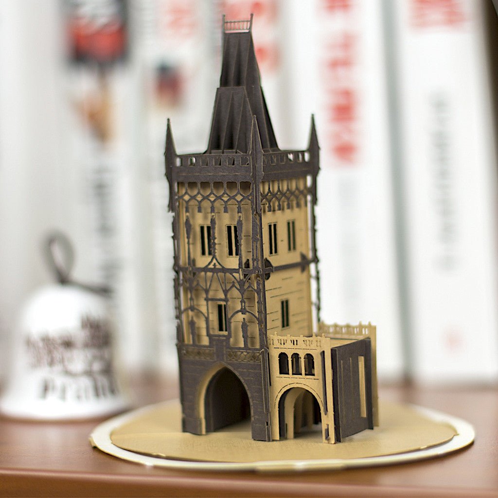 The Gunpowder Tower, Prague, Czech Republic pop-up card - ColibriGift