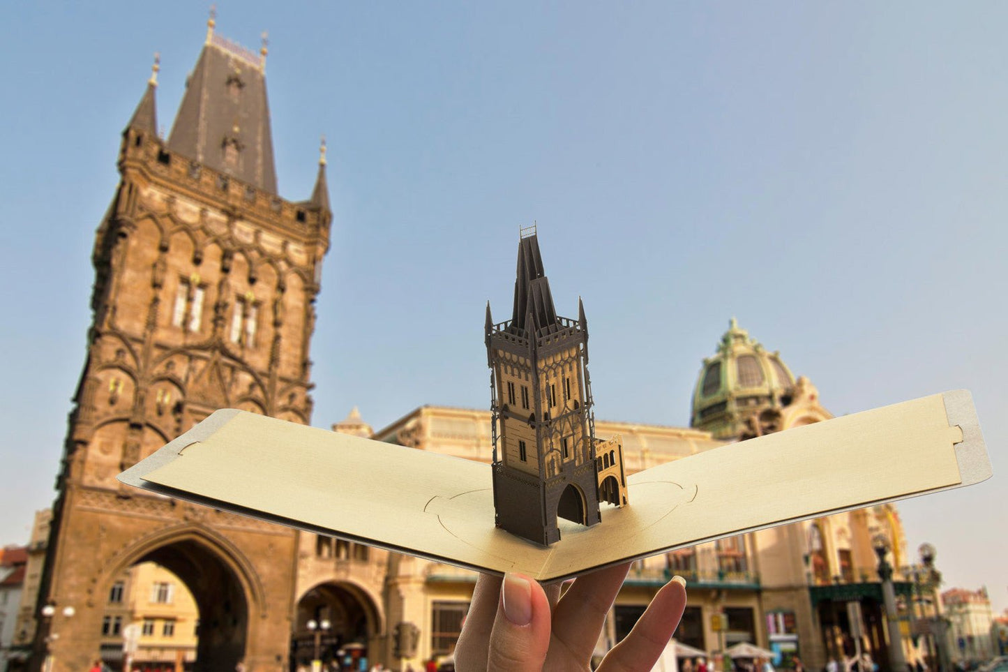 The Gunpowder Tower, Prague, Czech Republic pop-up card - ColibriGift