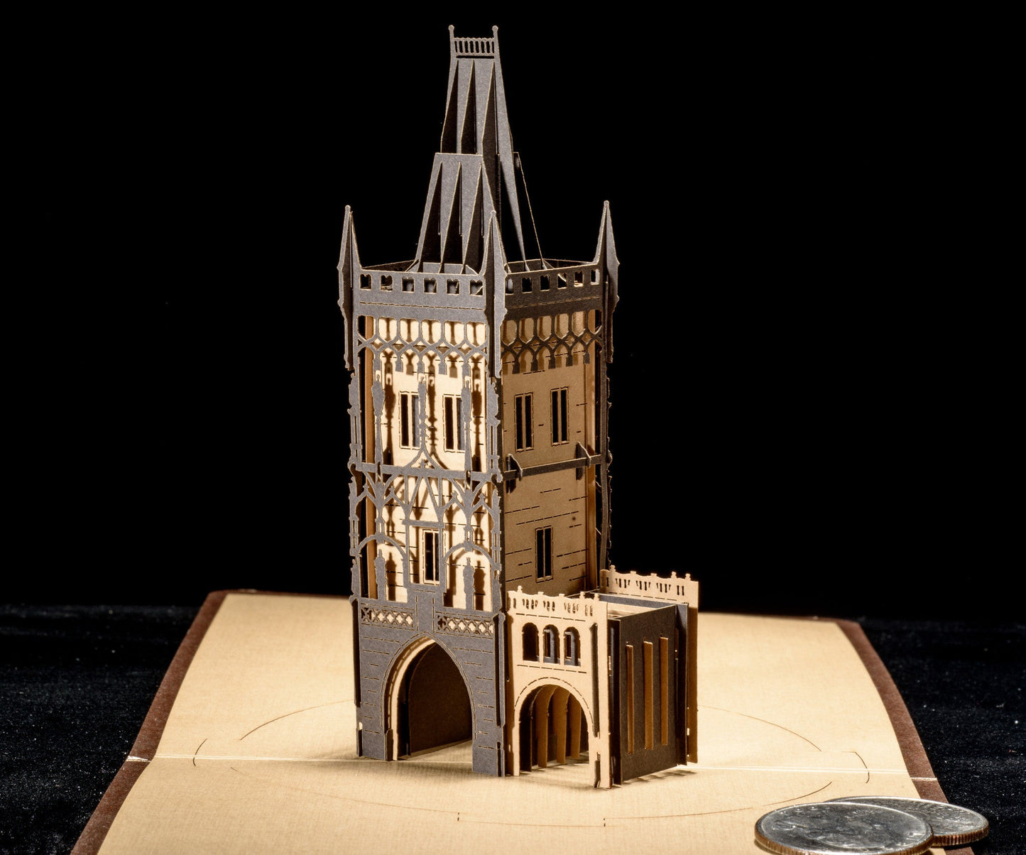 The Gunpowder Tower, Prague, Czech Republic pop-up card - ColibriGift