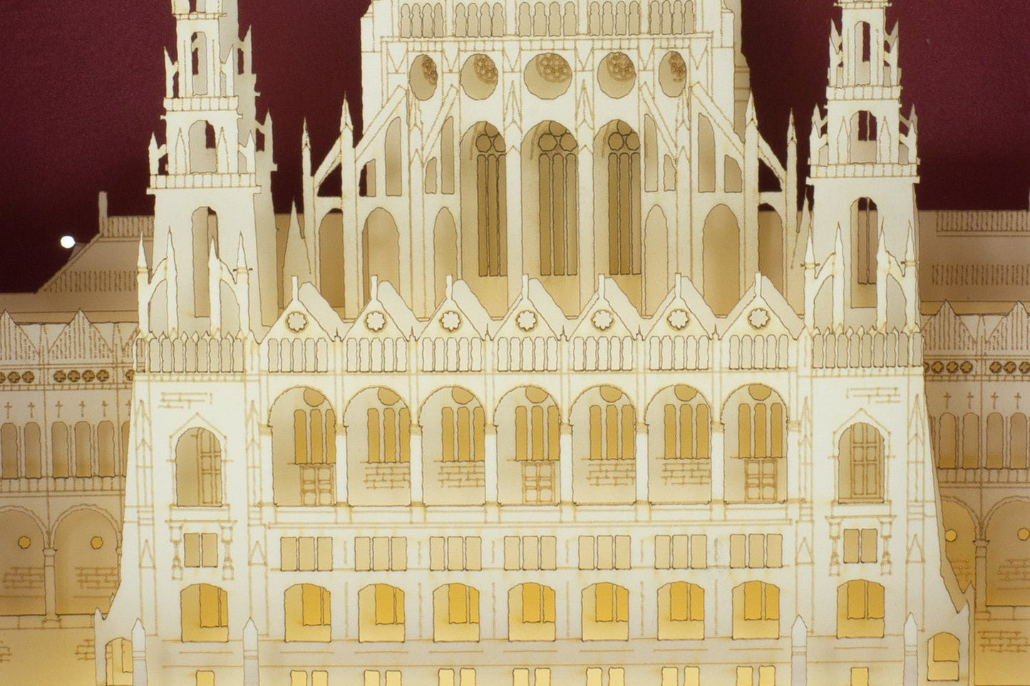 The Hungarian Parliament, Budapest, Hungary pop-up card - ColibriGift
