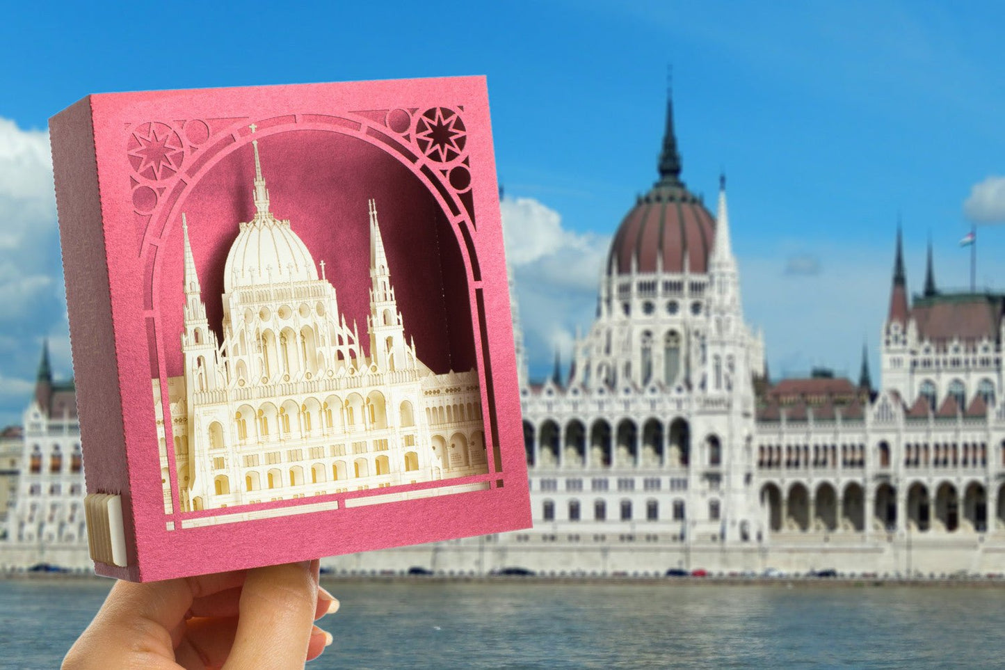 The Hungarian Parliament, Budapest, Hungary pop-up card - ColibriGift