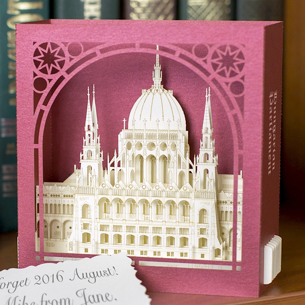 The Hungarian Parliament, Budapest, Hungary pop-up card - ColibriGift